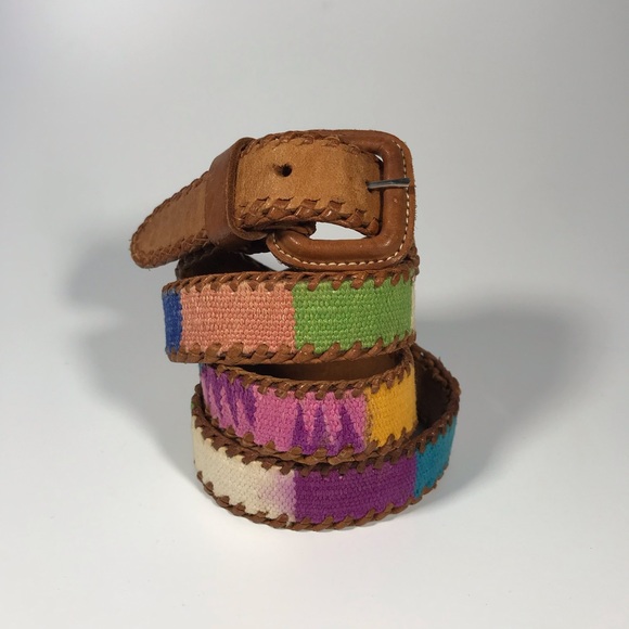 💥BOGO: Hippie Boho Colorful Woven Belt Guatemala - Picture 1 of 4